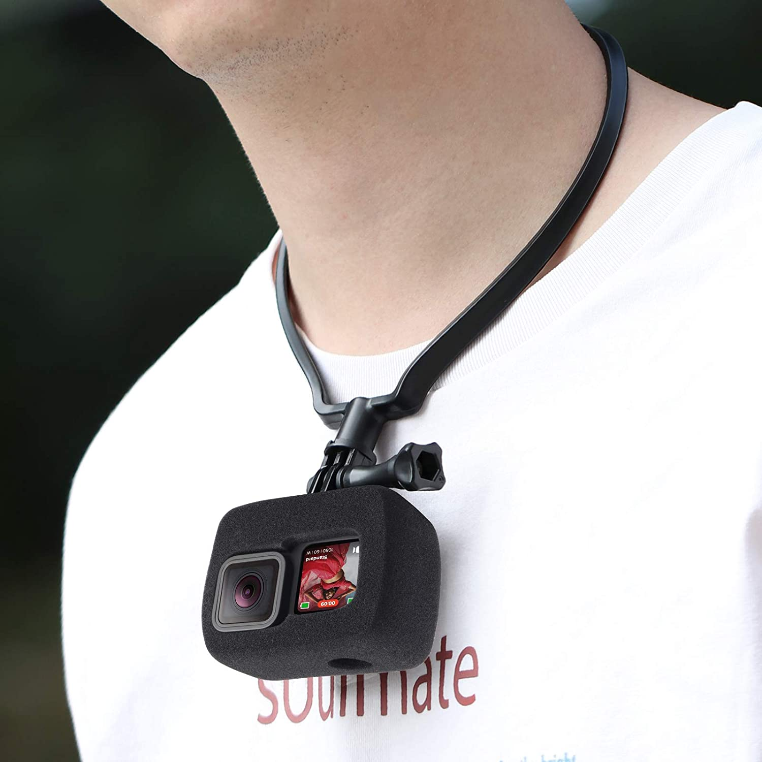 HSU Windslayer Cover for Gopro Hero 12/11/10/9 Black, Windslayer Cover Housing Frame Case, Video Noise Reduction Accessory (2 Pack) image number 4