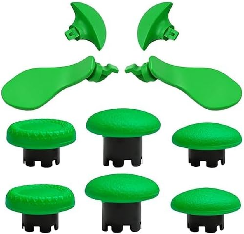 10 in 1 Metal Back Paddles Replacement for PS5 Dualsense Edge Controller,Swappable Thumbsticks Analog Joysticks Kits,Replacement Accessories for PS5 Edge Controller with 4 Paddles,6 Thumbsticks(White)