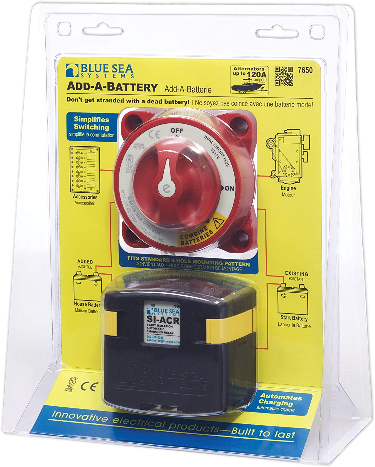 Blue Sea Systems 7650 Add-A-Battery Kit