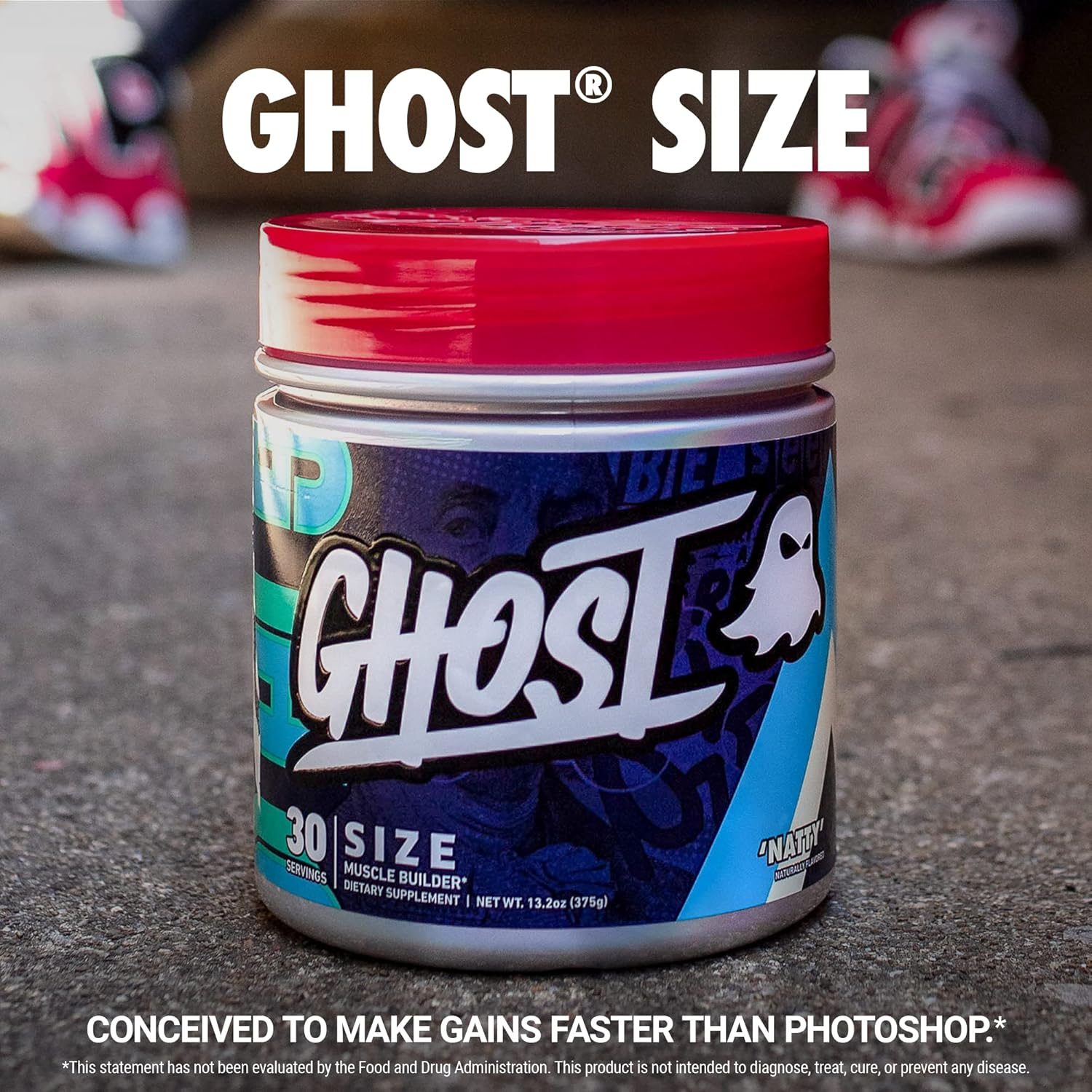 Ghost Size V2 Muscle Builder Creatine Powder 30 Serving, Natty image number 5