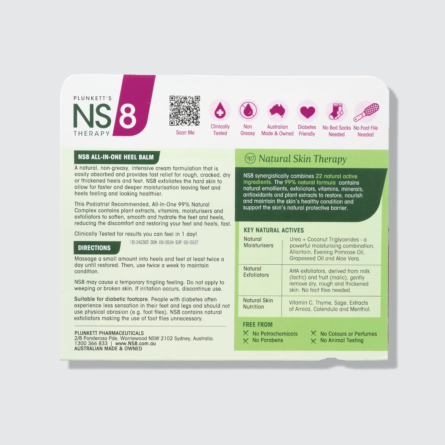 Plunkett'S NS8 Heel Balm Complex 75G image number 3