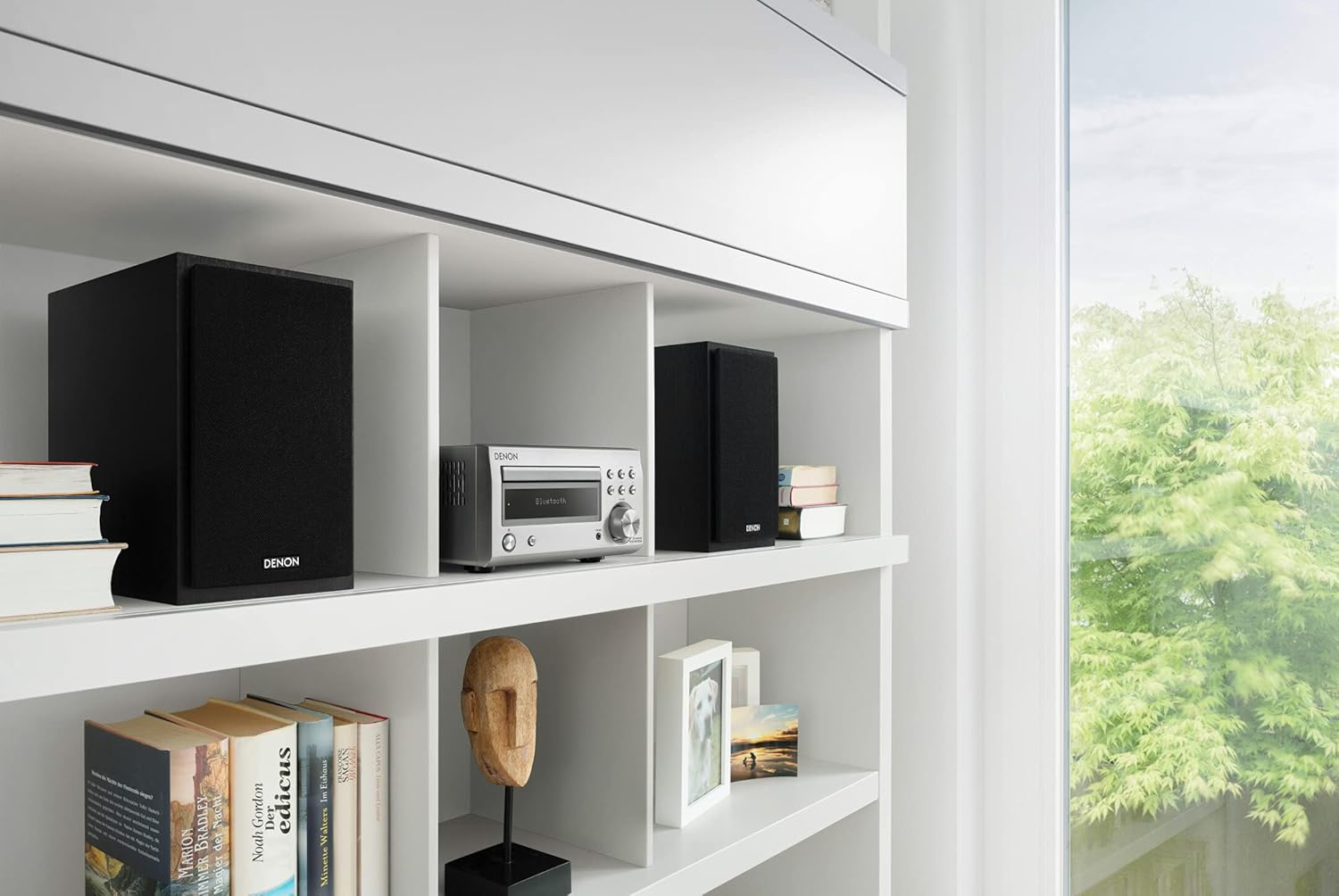 Denon Stereoanlage D-M41 DAB Bluetooth&reg;, CD, DAB+, UKW, 60 W Silver, Black image number 3