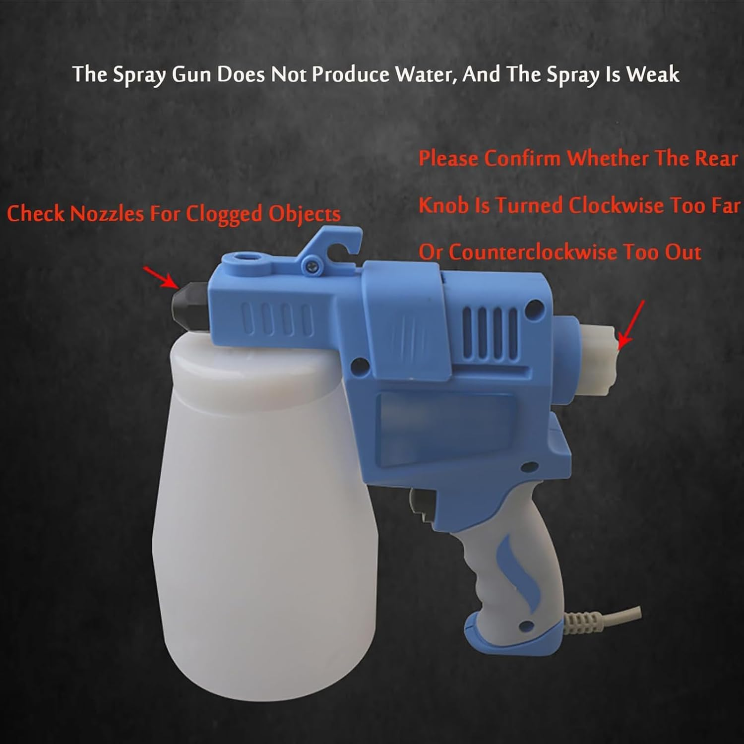 Textile Cleaning Spray Gun - 65W Electric Textile Spot Cleaning Gun with Adjustable Pressure, 1.2L High-Pressure De-Spotting Gun for Cleaning Crystals and Rocks image number 1