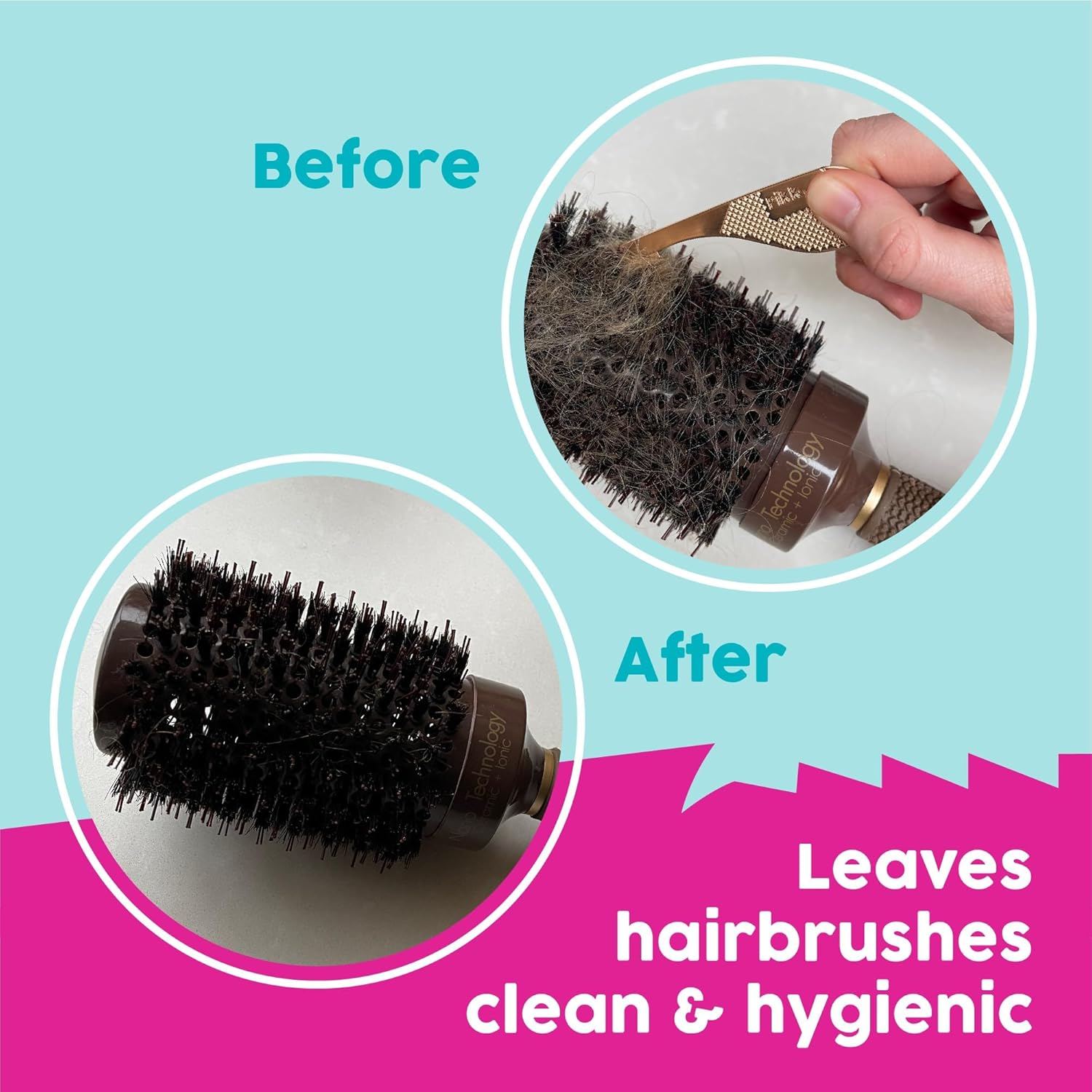 Pikk-It -As Seen on TV- Vacuum Hair Brush Cleaner Gadget Designed for Removing Tangled Hairs and Fibres from Vacuums and Hairbrushes, Super Hairbrush Cleaner Rake - Remove Every Brush Hair in Seconds image number 2