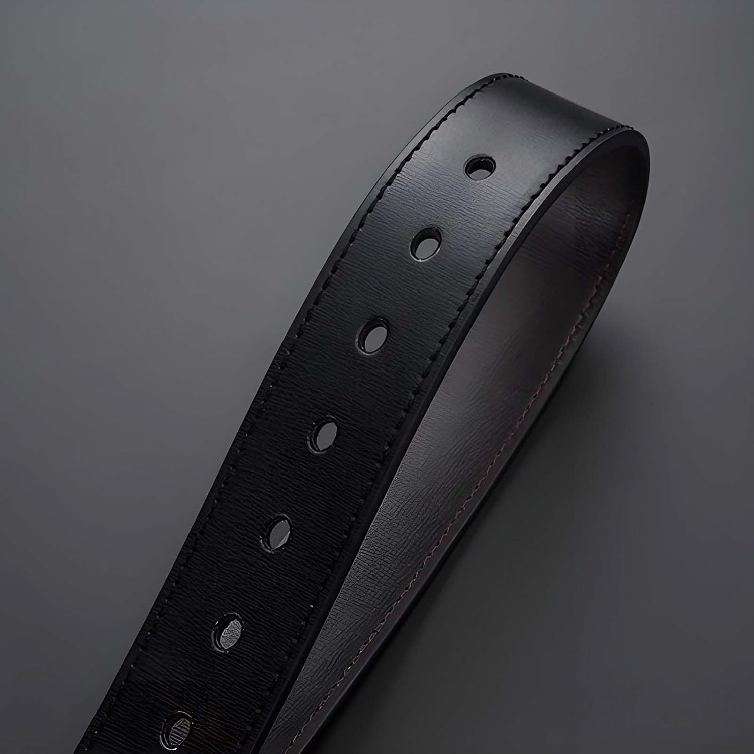 Men'S Casual Jeans Belt Classic Work Business Needle Buckle - Adjustable Leather Waist Belt for Men with Durable Metal Buckle, Suitable for Various Occasions ﻿ image number 5