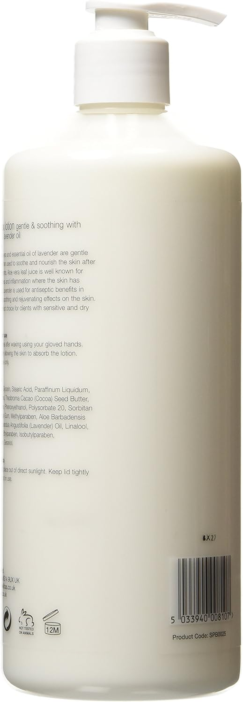 Strictly Professional after Wax Lotion with Aloe Vera and Lavender Oil 500Ml image number 1