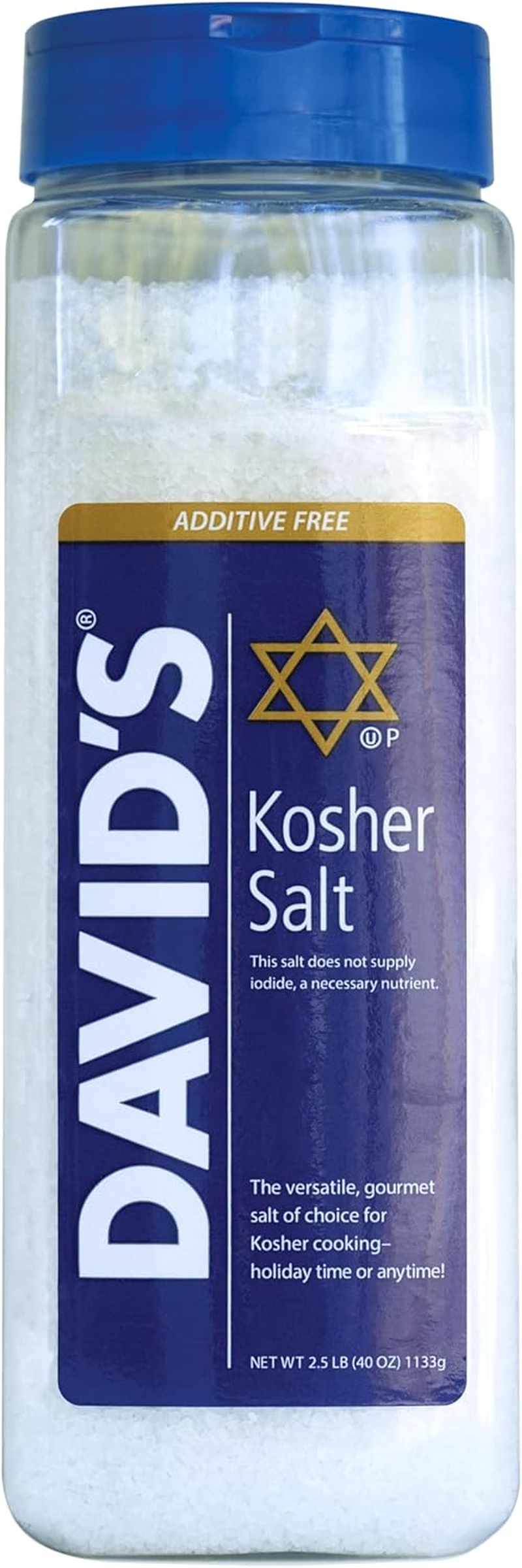 David'S Kosher Salt 1131G 2.5 Pounds (40 Ounces)