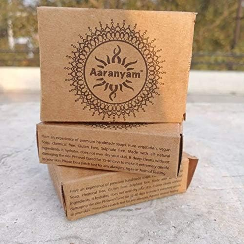 Aaranyam Natural Herbal Organic Pure Papaya Soap Bar-Men-Women-Skin Brightening-Extra Hydrating image number 3