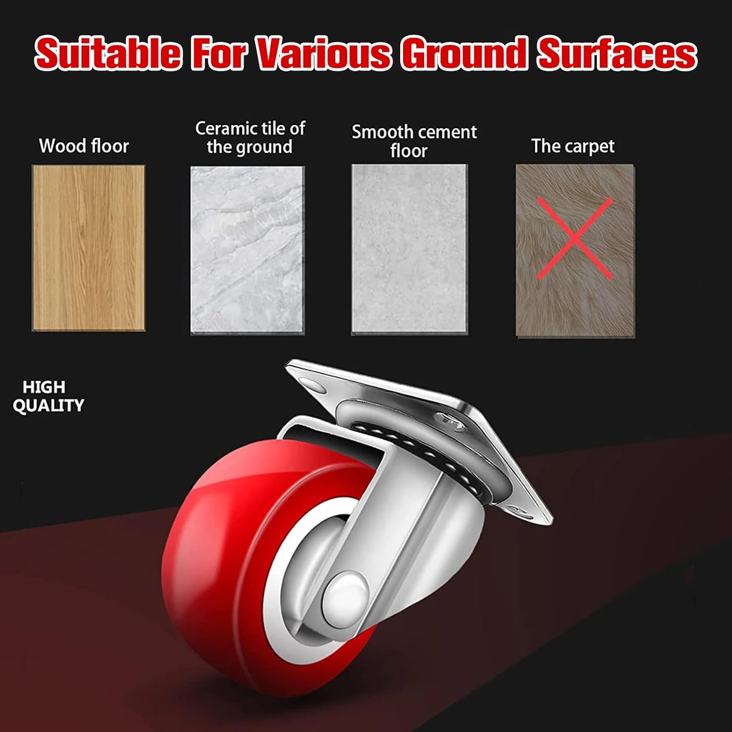 MYLEUS Furniture Mover Tool Set, 360&deg; Rotation Wheels Furniture Slider Heavy Duty Furniture Roller, Move Tools Max up for 200KGS/440 LBS, for Moving Heavy Furniture, Refrigerator, Sofa, Cabinet image number 3