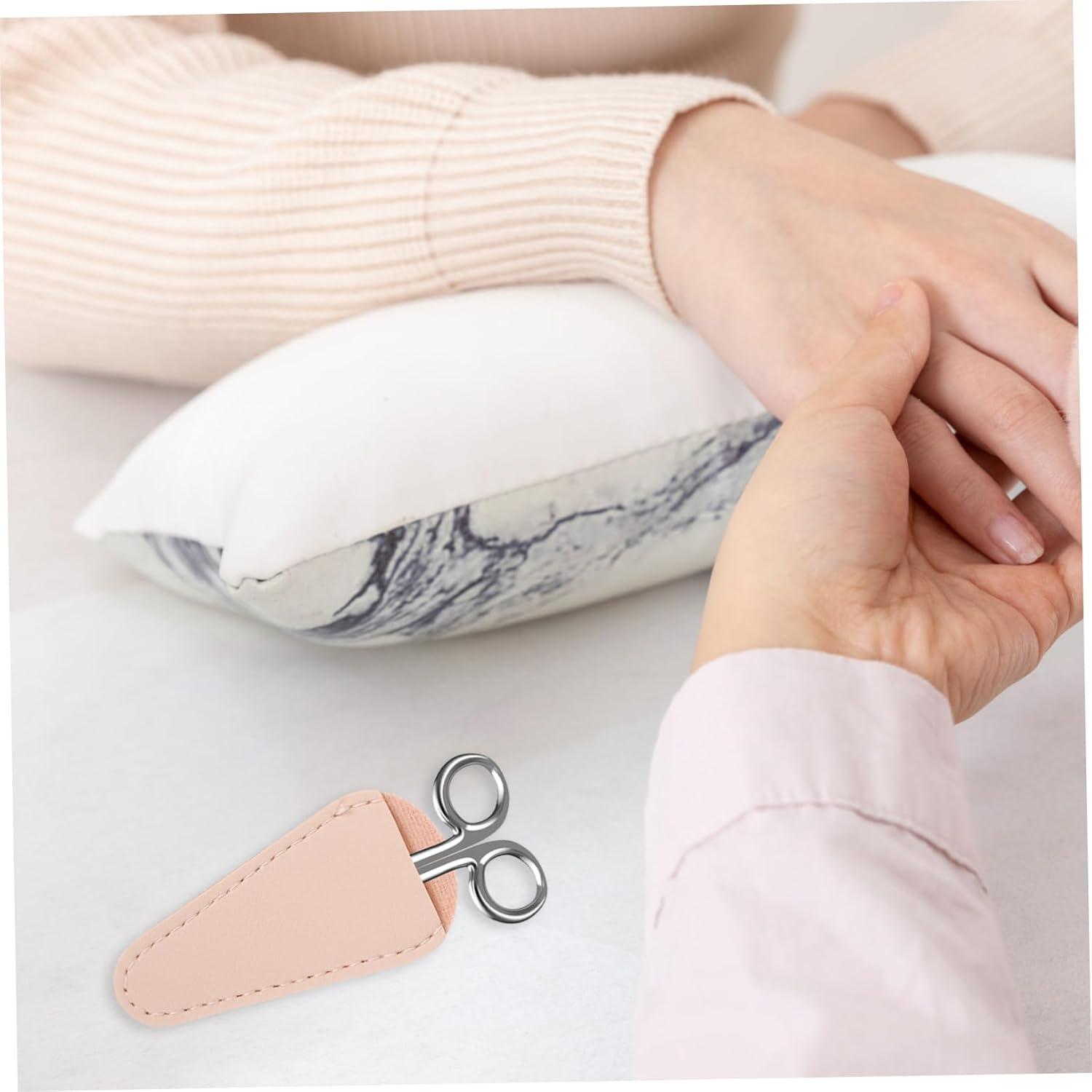 4Pcs Nail Cuticle Scissor Covers Soft PU Protective Caps for Manicure Nipper Tweezers Salon Tool Safety Stylish and Practical Nail Care Accessory image number 1