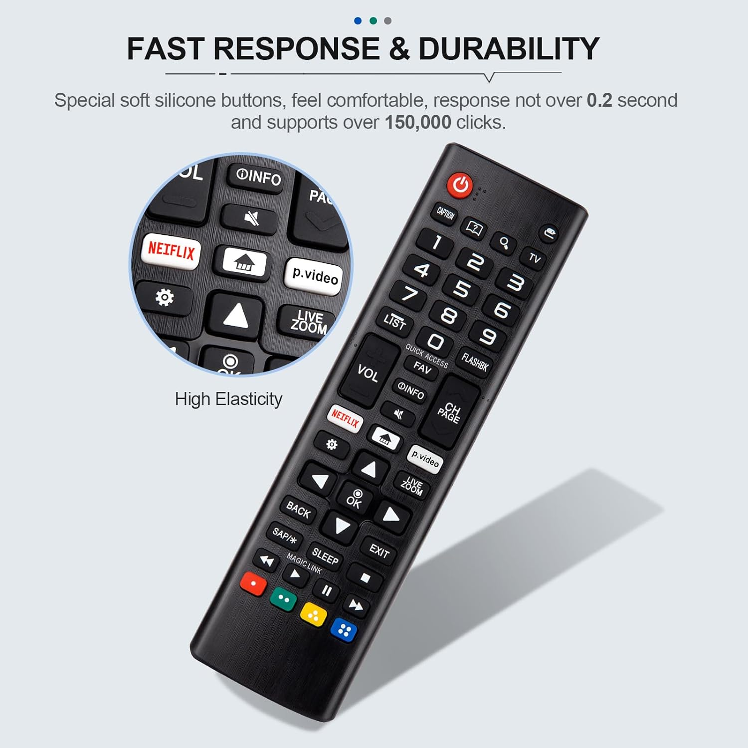 Universal Remote Control for All LG Smart TV LCD LED OLED UHD HDTV Plasma Magic 3D 4K Webos Tvs AKB75095307 AKB75375604 AKB75675304 AKB74915305 Remote Replacement image number 1