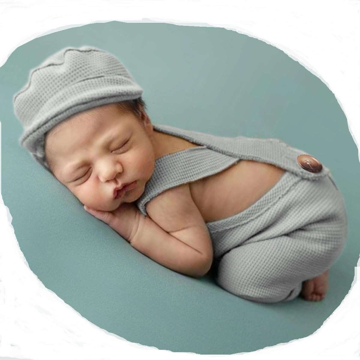 Holibeat Baby Boy Girl Photography Props Newborn Baby Photo Shoot Outfits (Red)