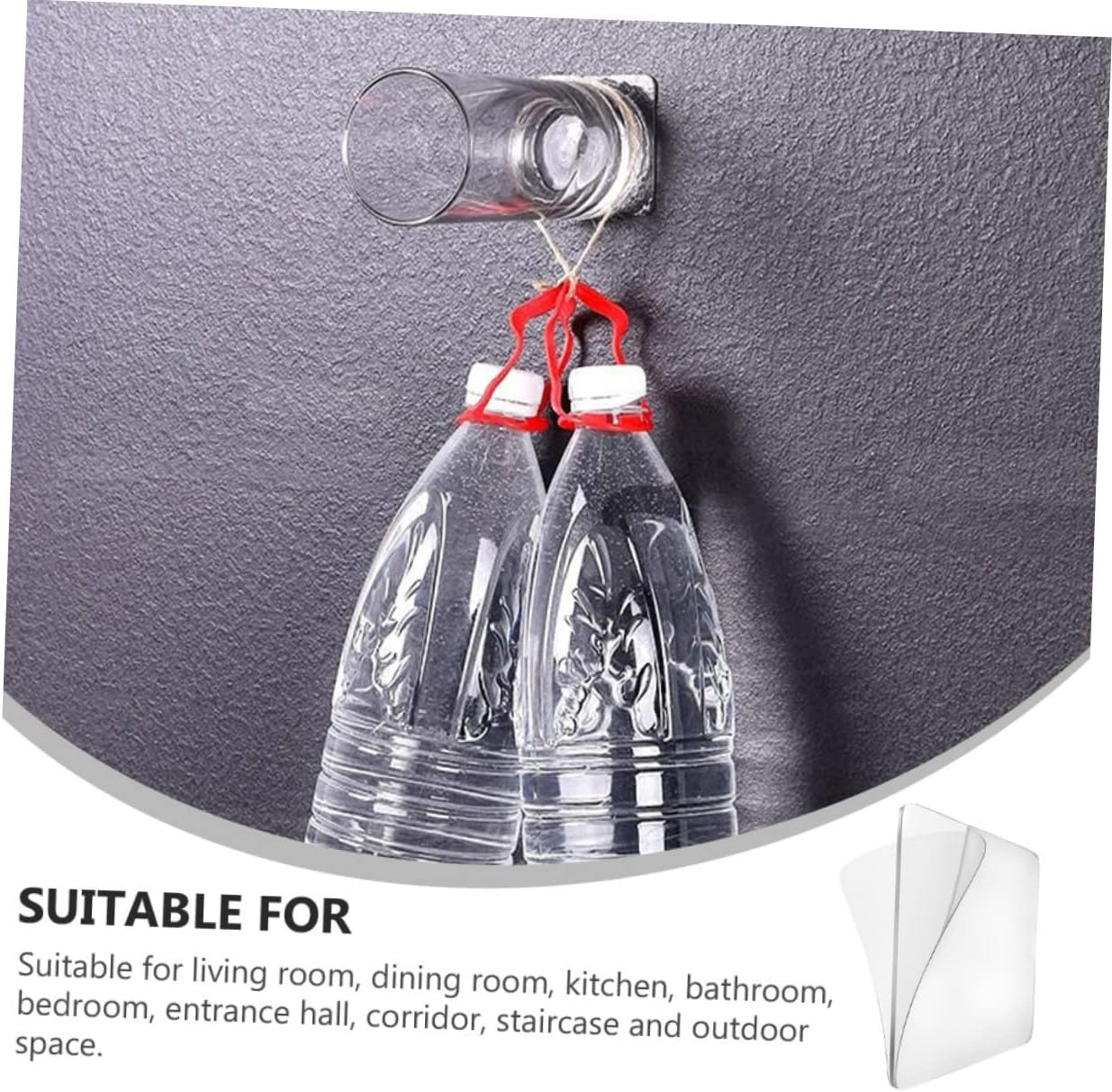 Ciieeo 12Pcs Double Sided Auxiliary Sticker No Nails No Fixed Adhesive Tape for Wall Mounted Strong Double Sided Tape image number 3