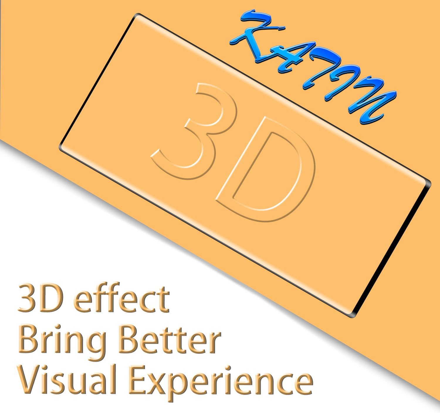 KATIN 2 Pack Screen Protector for OPPO Reno 12 5G Tempered Glass Film, 3D Curved Full Screen Coverage, anti Scratch, Bubble Free