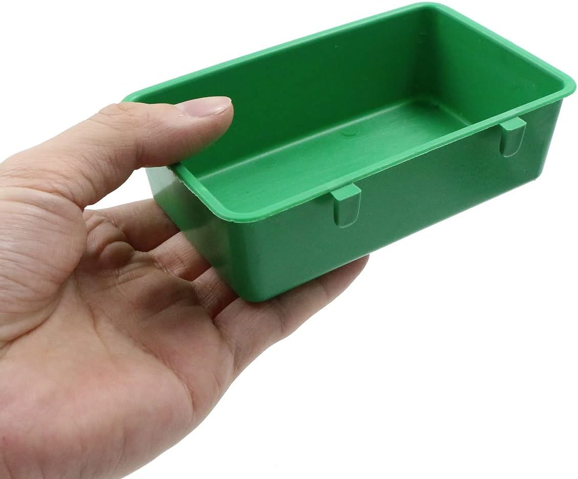 Fuxunamz Bird Cage Bathtub Bird Multifunctional Feeder - Plastic Bird House, Hanging Bird Feeder House, Bird Bath with Hook for Small Birds Finch, Budgie, Canary, Parrot image number 2