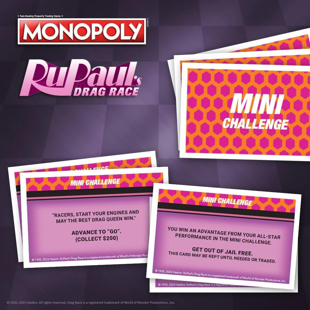 Winning Moves Monopoly Rupaul&rsquo;S Drag Race Board Game for 6 Players, Ages 8+ image number 2