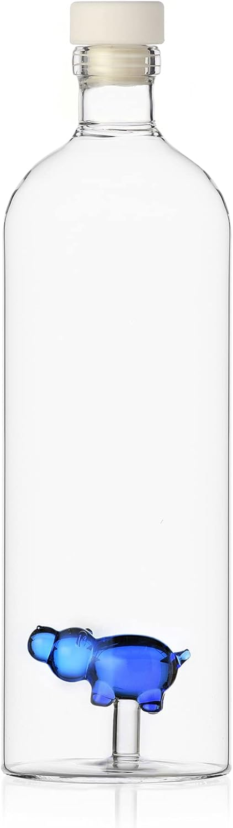 Ichendorf Milano Animal Farm Collection Borosilicate Glass Hippo Bottle image number 2