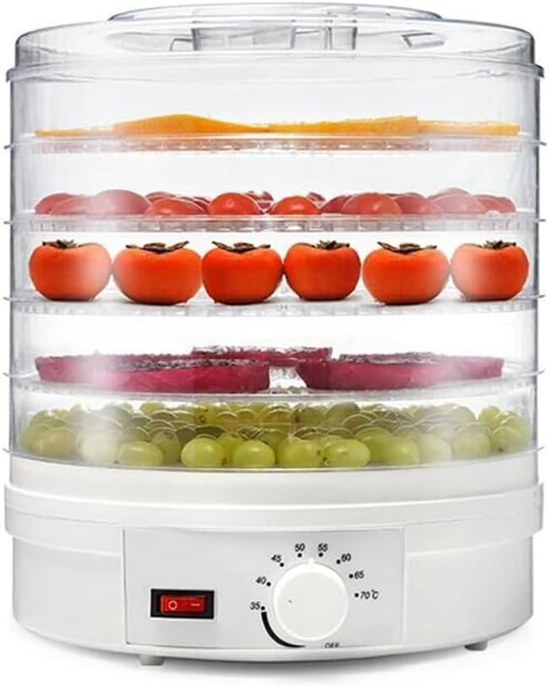 PORIYA Electric Food Dehydrators,5 Trays 350W,Dehydrator Fruit Dryer,Home Small Kitchen Appliances,Adjustable Temperature Control image number 2