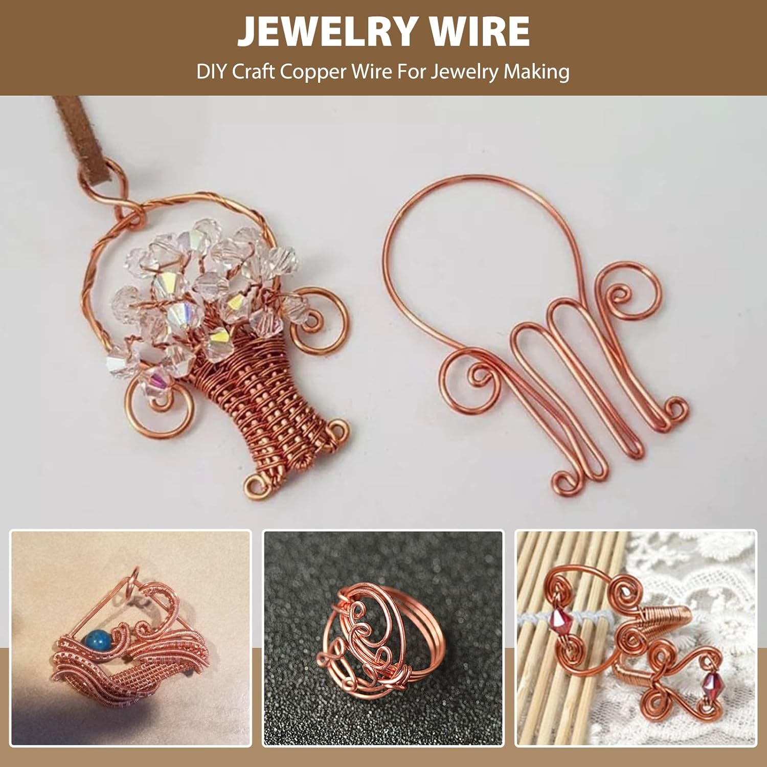 99.9% Dead Soft Copper Wire, 20 Gauge/ 0.8 Mm Diameter, 328 Feet/ 100 M, 1 Pound Spool image number 5