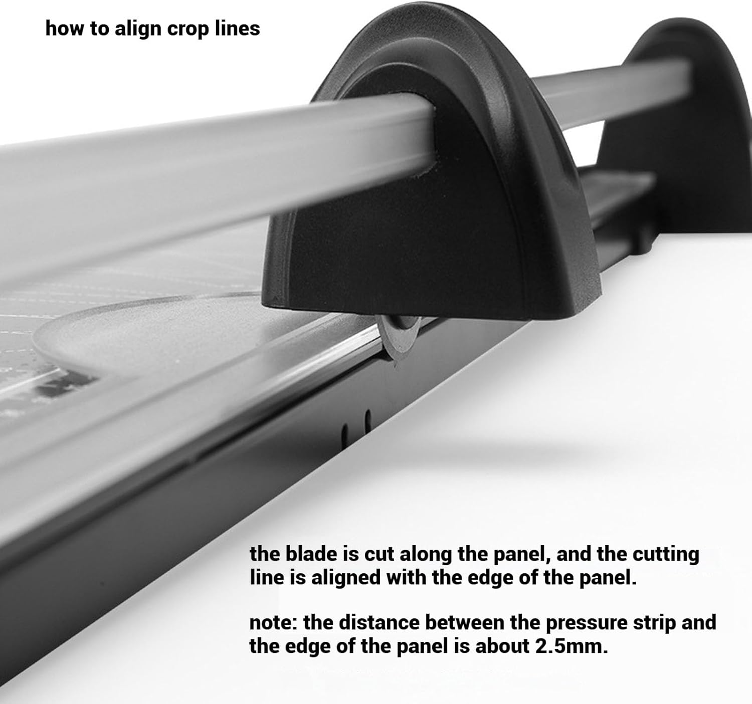 Paper Cutter, A2 Metal Guillotine Paper Cutter Cutting Performance up to 10 Sheets, Guillotine Blade Trimmer with Sliding Cutter Head, for A4 A5 Paper,Craft Paper, Photo, Coupon and Label image number 2