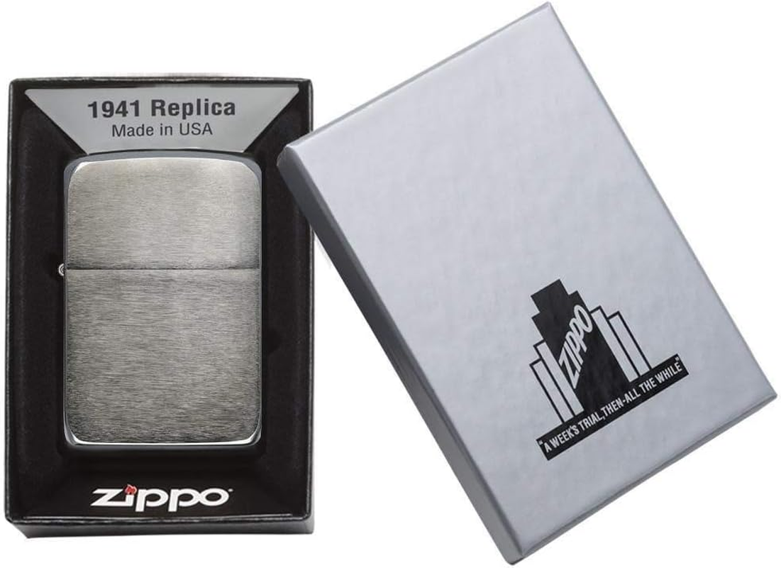 Zippo Adult-Unisex 24096 1941 Replica Black Ice Lighter image number 5