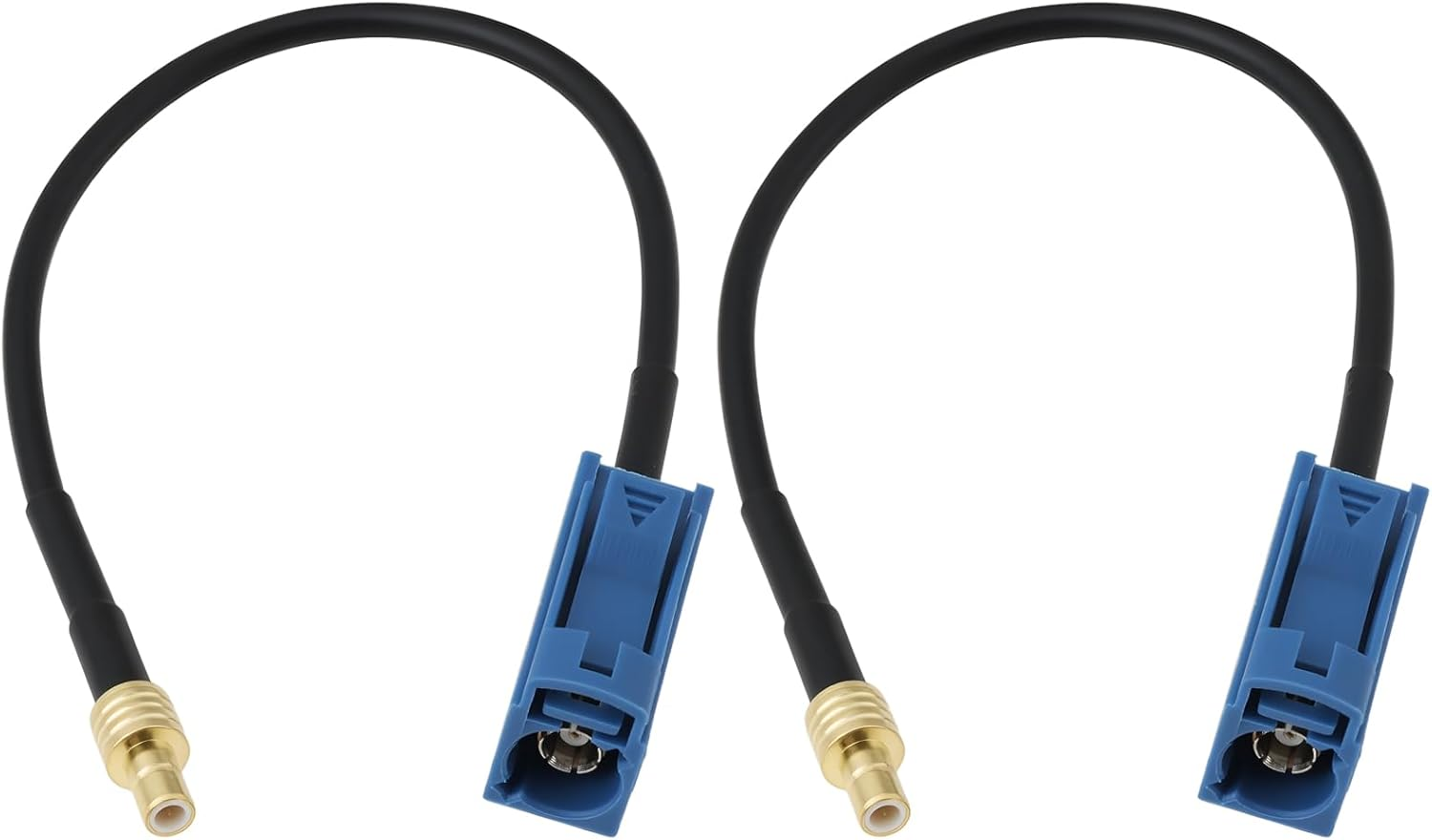2Pcs SMB Male to Fakra C Female Aerial Adapter Cable for Car Truck SUV, 18Cm image number 3