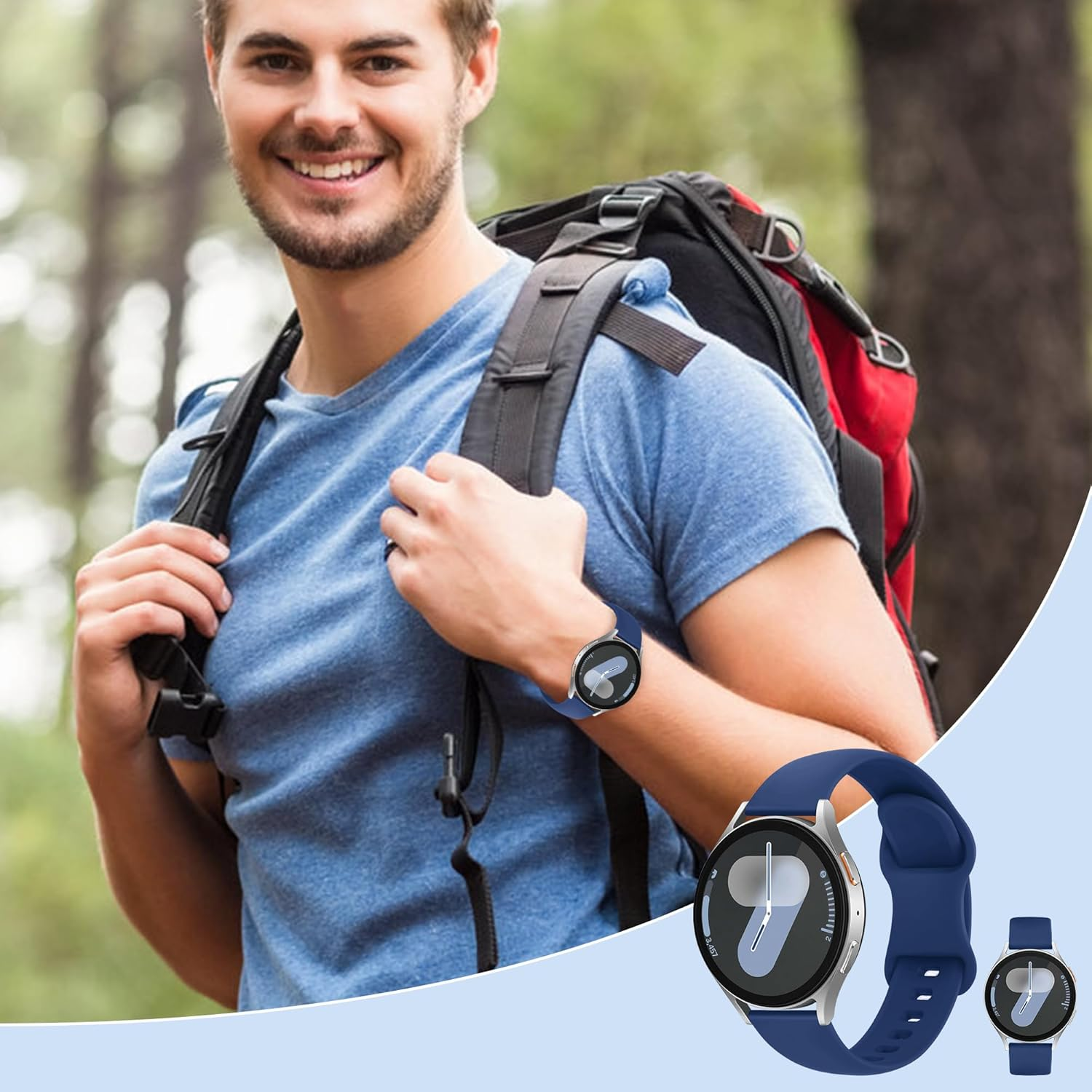 12 Pack Bands Compatible with Samsung Galaxy Watch 7 6 5 4 40Mm 44Mm/6 4 Classic 43Mm 47Mm 42Mm 46Mm/5 Pro 45Mm/Active 2 Band for Women Men, Silicone Sport Breathable Strap image number 4