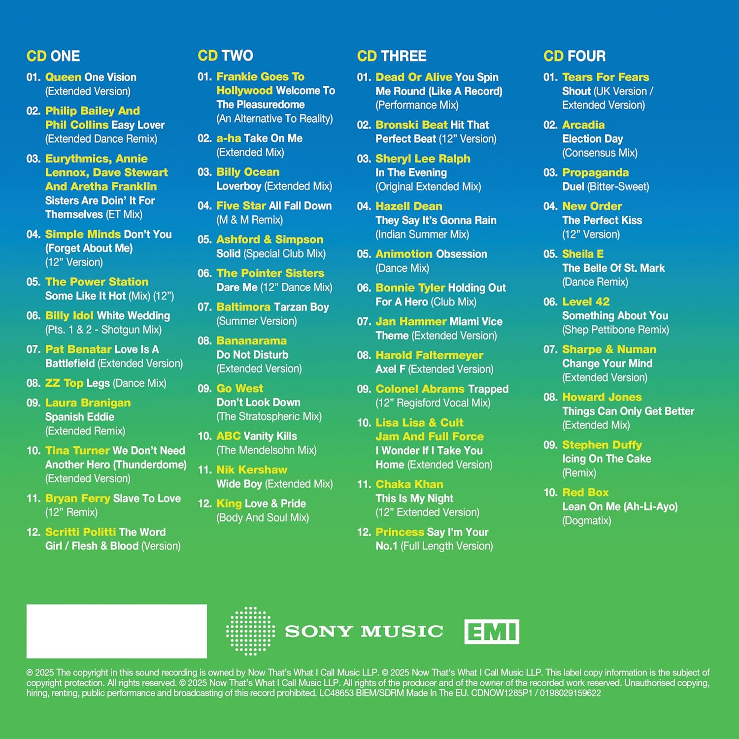 Now 12-Inch 80S: 1985-Part 1 / Various image number 2