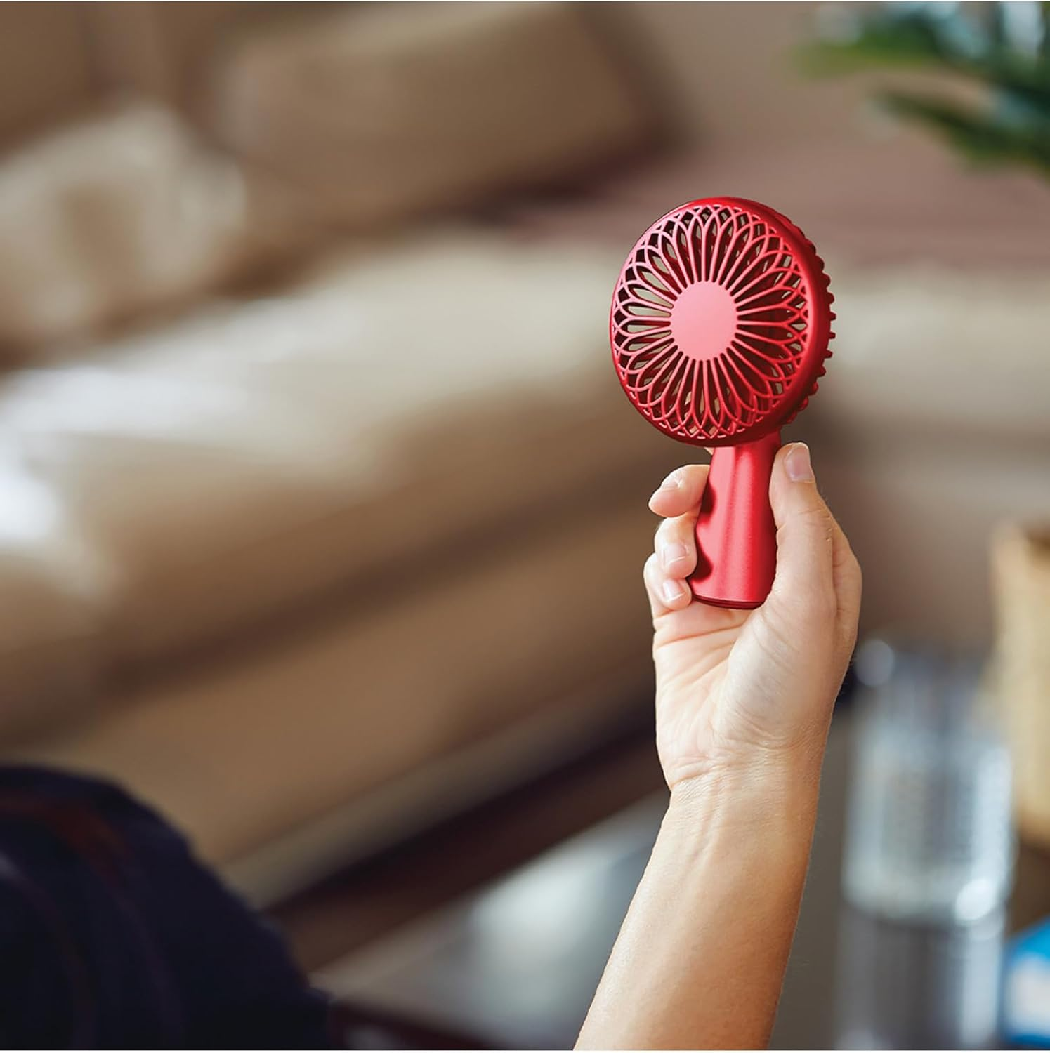Lexon Wino Mini Portable Fan, Red image number 3