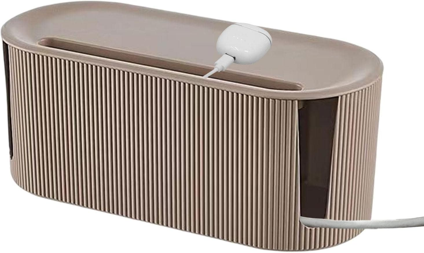 Cord Management Box - Style Cord Box Socket Storage with - Household Cable Organizer for TV Wires, Computer, USB Hub, Power