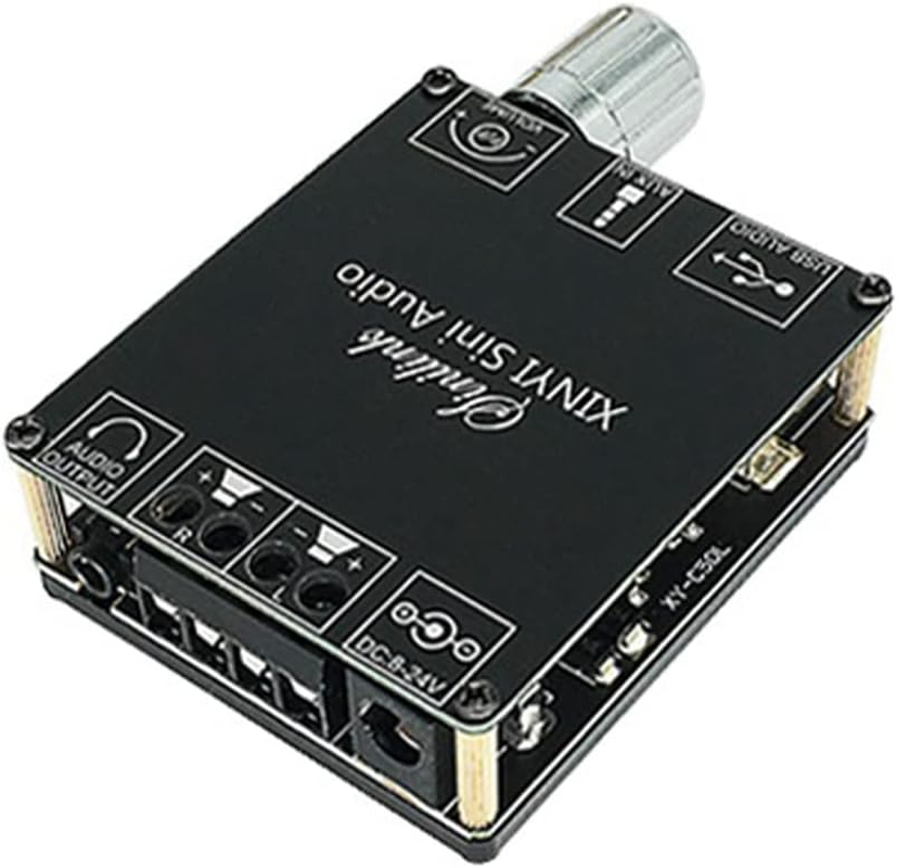 Daiilg XY-C50L Bluetooth 5.0 AUX Digital Power Amplifier Board 2X 50W Speaker Stereo Audio AMP Module Home Music