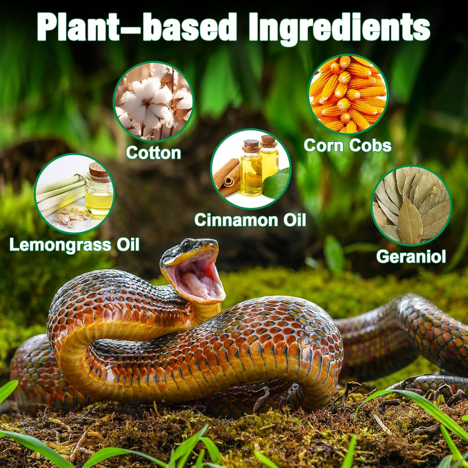 Snake Repellent for Yard Powerful, 4 Pack Snake Away Repellent for Outdoor Indoor, Pet Safe Snake Repellent for House Yard Garden Porch Garage Camping image number 6