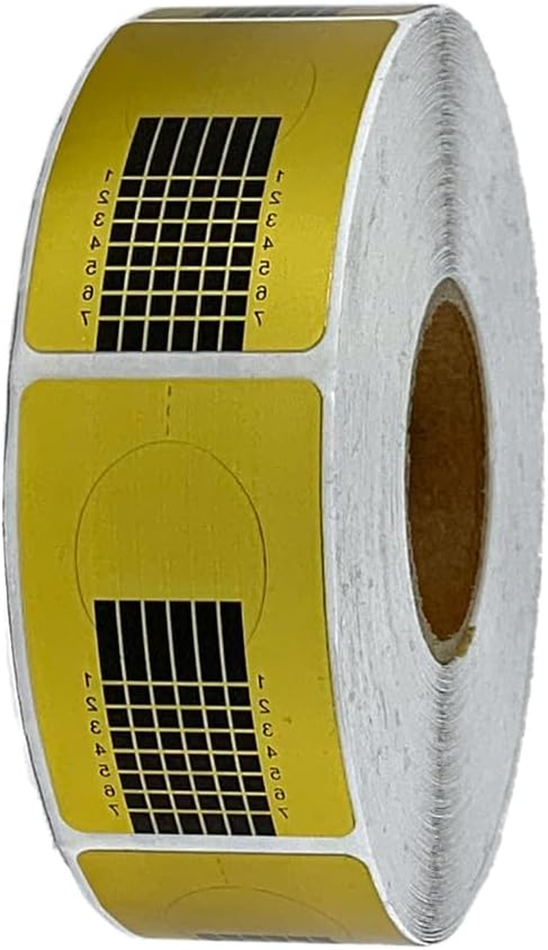 LEOFLA Roll of Gold Paper 500 Pieces Nail Art for Nail Reconstruction Nail Extension Variable Media image number 2