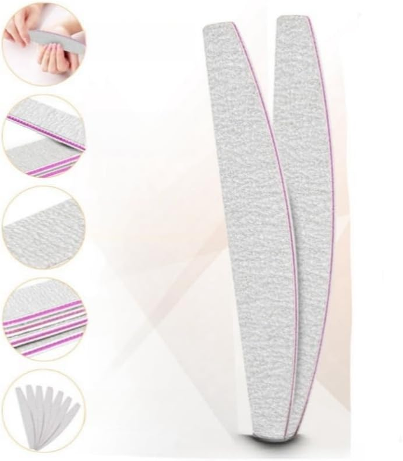Nail Files 25PCS Set, 100/180 Grit Double-Sided Emery Board Washable Manicure Tools image number 4