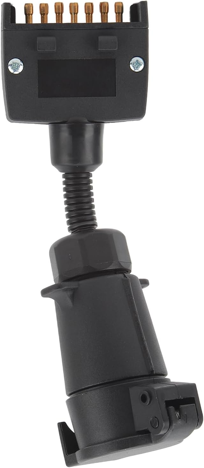 Trailer Adapter Plug Waterproof 7 Pin round Female to Flat Male High Durability Wiring Connector Caravan Boat image number 4