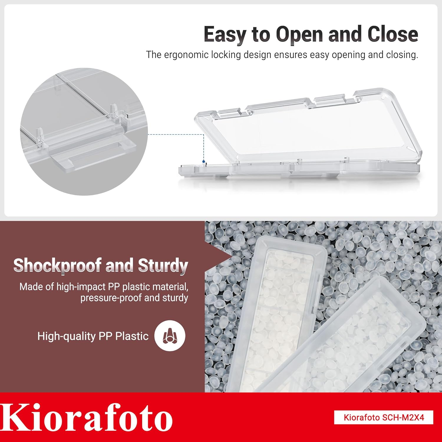 4 Pack Clear Plastic M.2 2280 2260 2242 2230 SSD Case, Portable M.2 Nvme SSD Case Protective Box M.2 2280 Holder Storage with Label, Individual M.2 Drive Storage Case Anti-Static & Shockproof image number 4