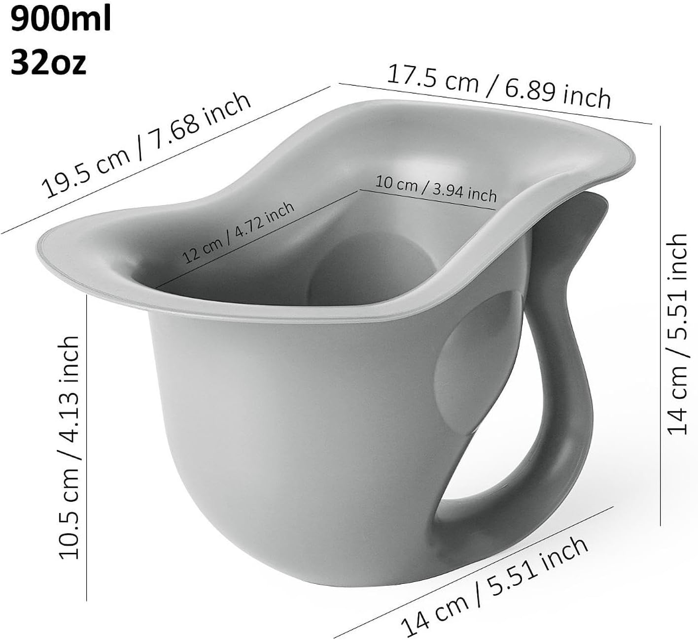 Potty for Newborns Travel Toilet Multi-Use Emergency Urinal Travel Urinal for Park -Picnic Car Hiking, Gray image number 5
