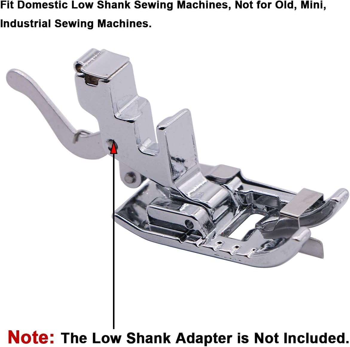 Stitch in Ditch Foot/Edge Joining Foot Sewing Machine Presser Foot - Fits All Low Shank Snap-On Singer, Brother, Babylock, Janome, Kenmore, White, Juki, New Home, Simplicity, Elna Etc. image number 5