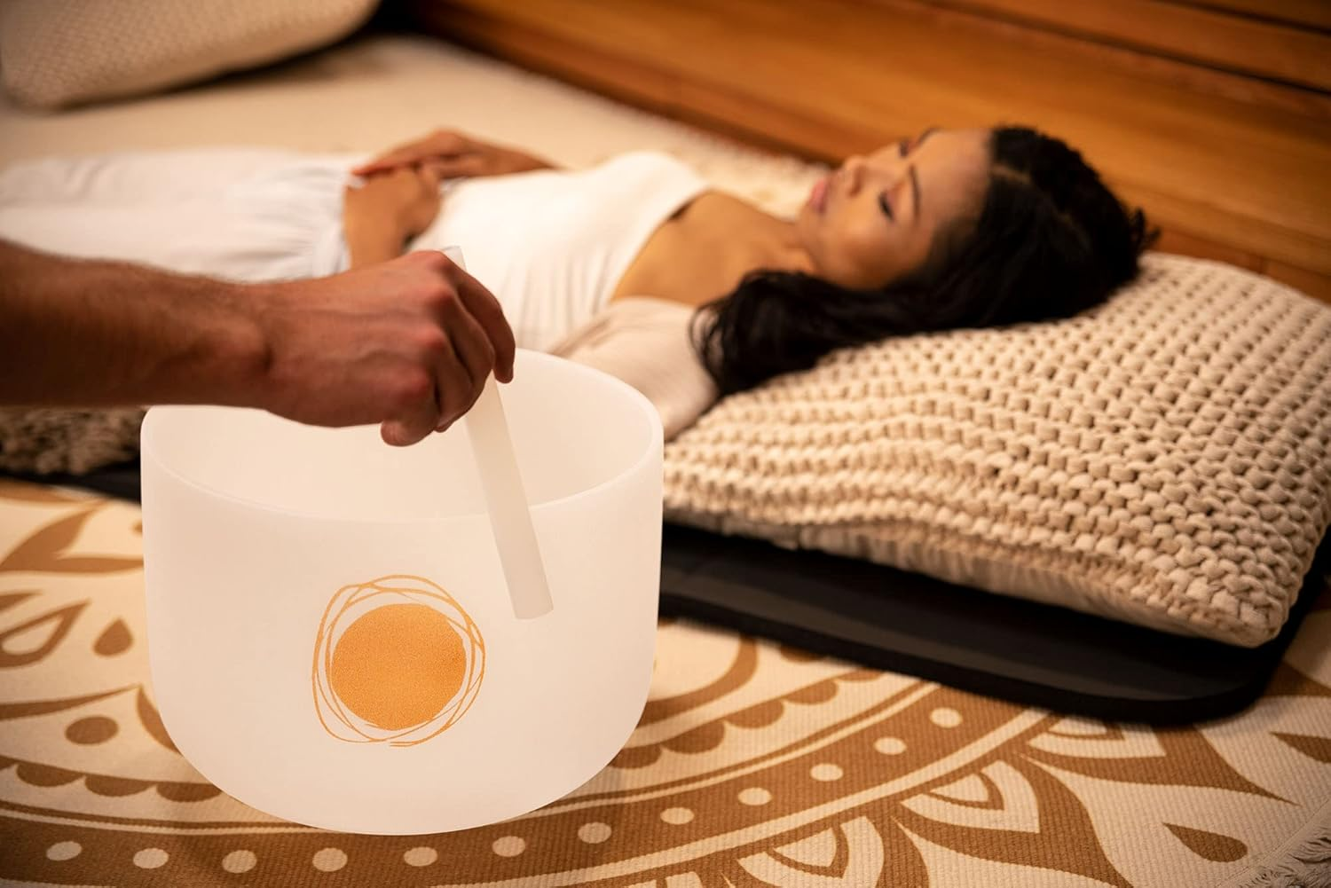 Meinl Sonic Energy Crystal Singing Bowl Resonant Rod/Mallet &Acirc;&euro;&rdquo; Silicone Coated Glass &Acirc;&euro;&rdquo; Pure, Clear Tone for Meditation, ASMR, Yoga or Sound Baths (CSBRL) image number 5