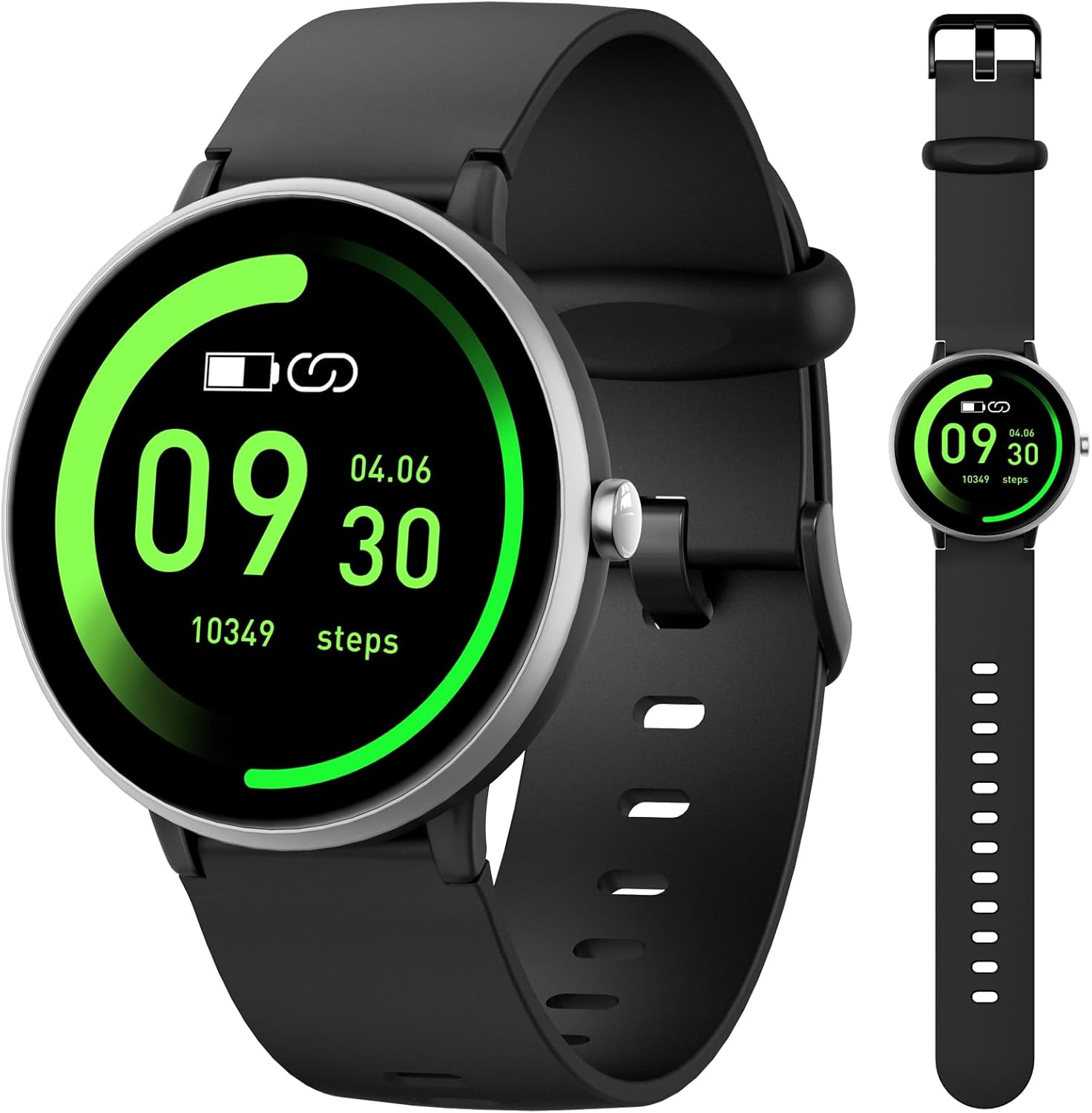 JOYELE Smart Watch for Kids Boy Girl, No Phone Needed Kids Watch Waterproof with 19 Sport Modes, Pedometer, Sleep Monitor, Kids Watch for Girls Boys 6-16 Birthday Gifts Toy Gift (Black) image number 1