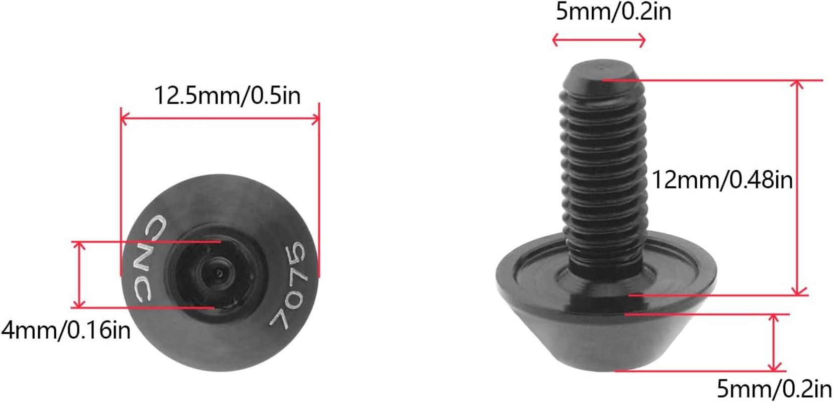 4Pcs M5 X 12Mm Bicycle Water Bottle Cage Hex Bolts Bike Water Bottle Cage Holder Bicycle Water Bottle Bracket Screws for Mountain Bike Road Bike image number 2