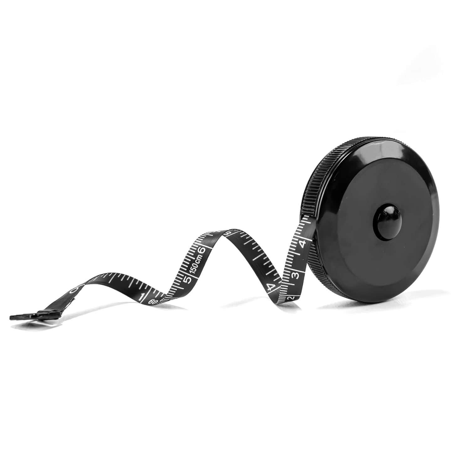 1 Pack Soft Tape Measure Retractable Measuring for Body Fabric Sewing Tailor,Black Sewing Tape Measures,Small Push Buttondouble Scales Rulers 79-Inch 2 Meter(Black White)