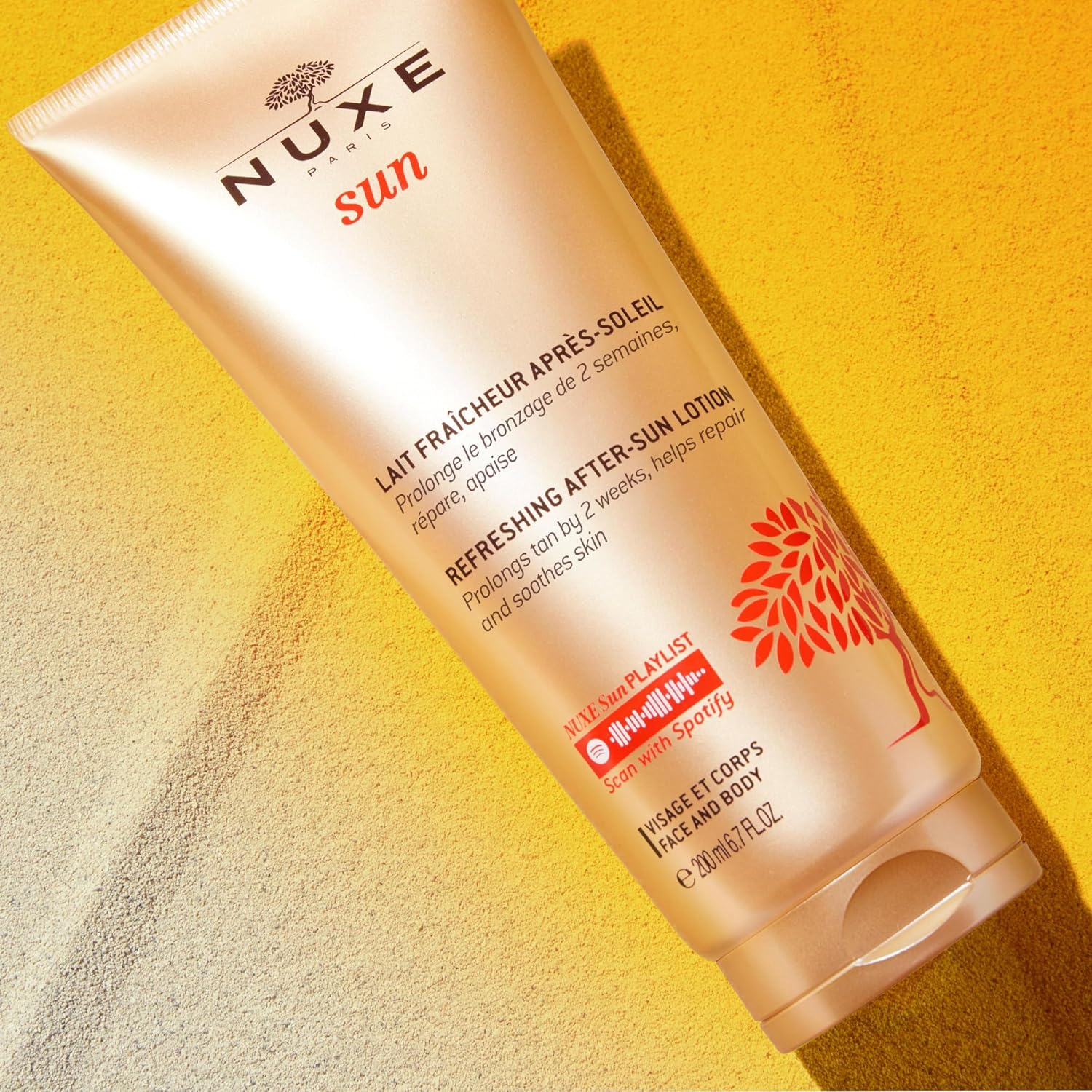 Nuxe After-Sun Lotion for Face and Body, Retains Tan, Coconut (1 X 200 Ml) image number 2