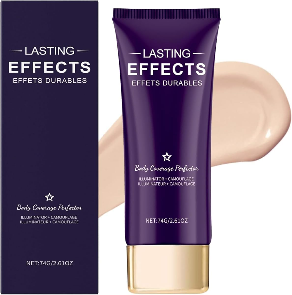 Beauty Body Coverage Perfector, All over Complexion Perfector, Waterproof Tattoo Cover up Makeup, Long-Lasting Natural Gloss Body Concealer (Natural)