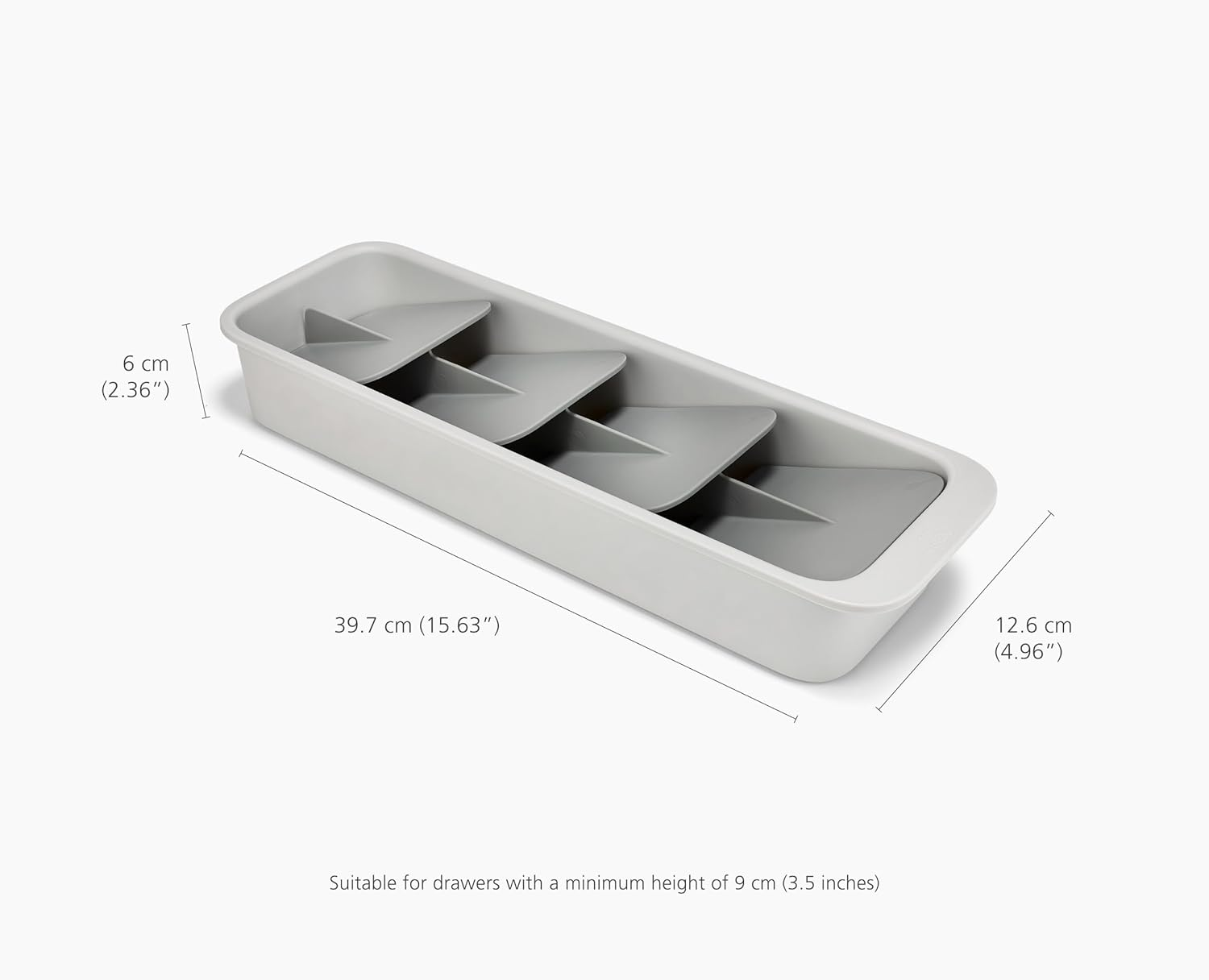 Joseph Joseph Drawerstore Compact Tiered Cutlery Kitchen Drawer Organiser, Dismantles for Easy Cleaning, Recycled Plastic image number 4