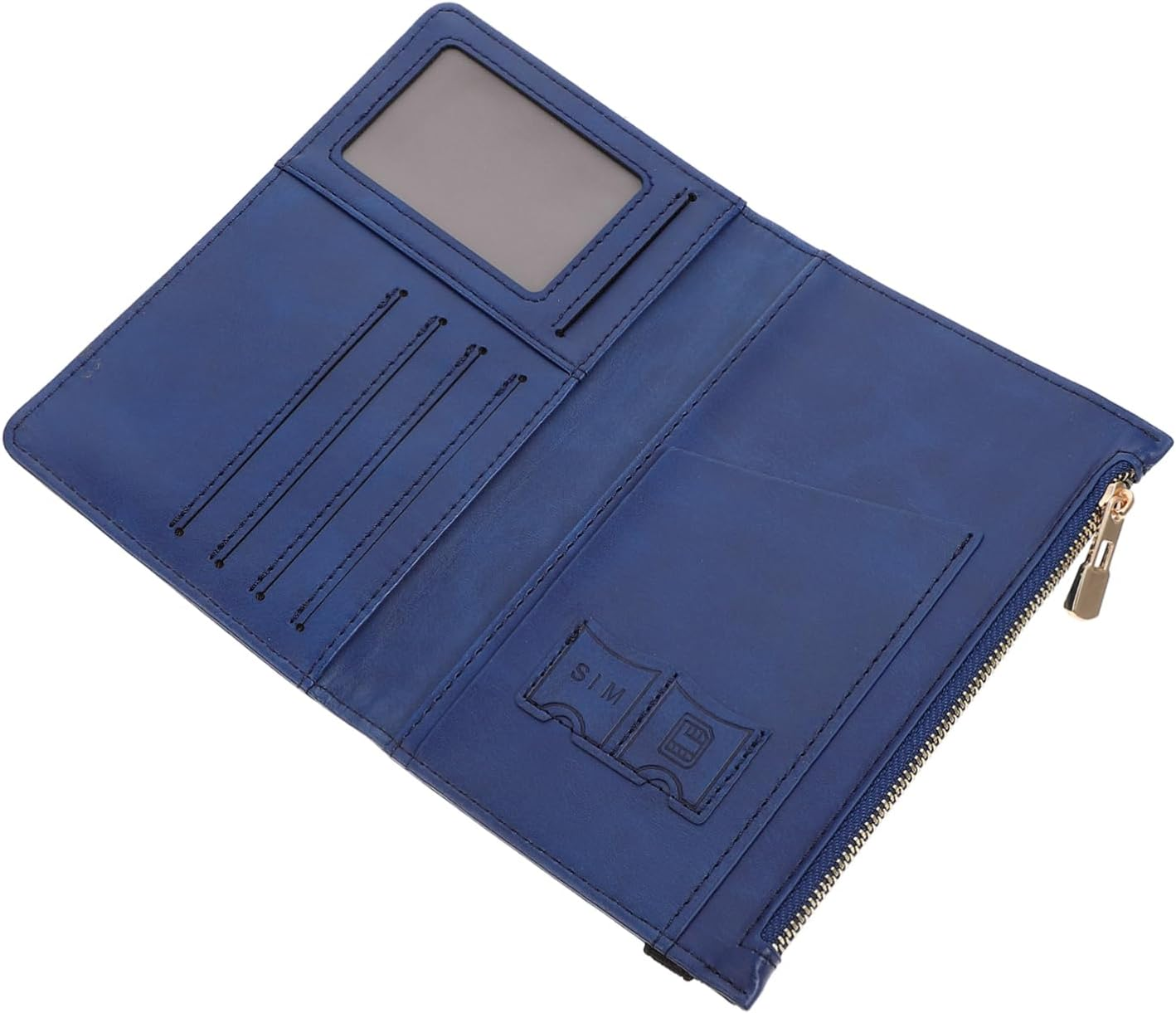 Yardenfun Travel Passport Protector Pu RFID Blocking Passport Cover Cards Organizer Slim Wallet for Men and Women with Protective Card Slots for Secure Travel