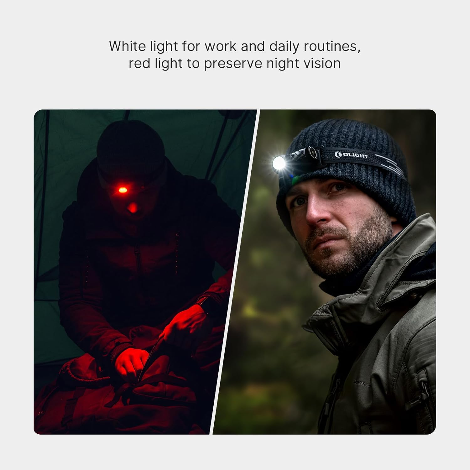 OLIGHT Perun 3 Mini LED Rechargeable Headlamp Maximum 1250 Lumens IPX8 Waterproof Torch with White and Red Light Modes (Black) image number 6