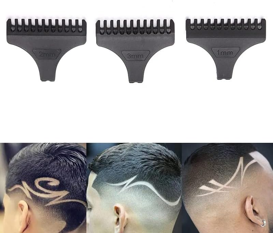 Torsor 8 Pack Hair Clipper Limit Comb Guide 1MM 2MM 3MM Guides Set with Protection Guard Cover for Vintage T9 Height 31Mm 32Mm T-Blade Electric Trimmer Cordless Shaver Outliner Edger Detailer image number 3