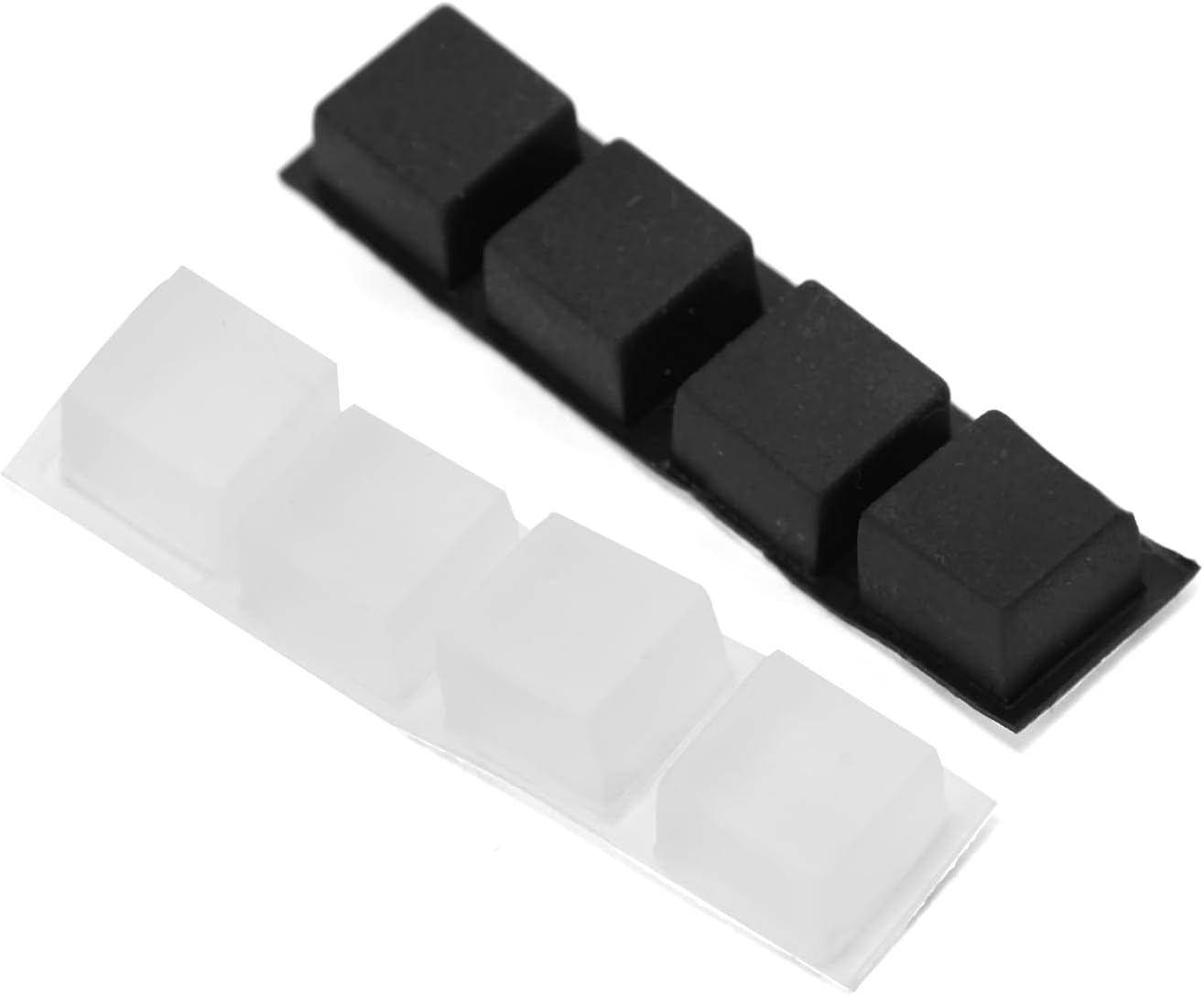 Combo of 96PCS Clear and Black Rubber Feet (Round, Square, Spherical, Rectangle) Self-Adhesive Bumper Pads for Drawers, Cabinets, Doors, Laptop Feet, Keyboards image number 4