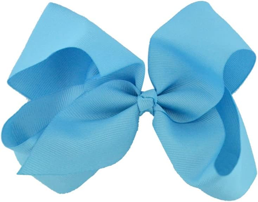 6" Hair Bow Clip Jojo Style Girls Teens Kids Toddler Large School Party AU Lake Blue